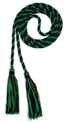 Black and Kelly Green Intertwined Cord
