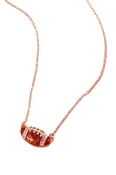 17" FOOTBALL SHORT NECKLACE - GOLD