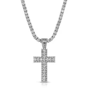 22"Diamond Emerald Round Cut Cross