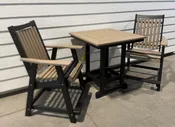 Amish Buggy Buy 3-piece Balcony 33″ Square Table Set