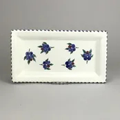 Blueberry 4" x 9" serving tray
