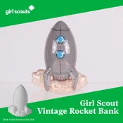 Girl Scout Vintage Rocket Bank