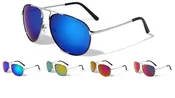 Aviator Sunglasses with Cool Sport Mirror Lenses