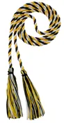Black, Gold &amp;amp; White Intertwined Cord