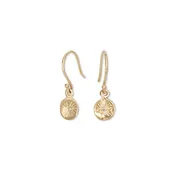 10K Gold Astrid Drop Earrings with Diamonds