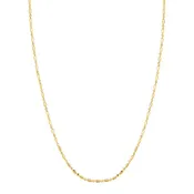 1.1mm Diamond Cut Bead & Bar Chain Necklace