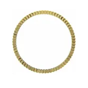 26mm Fluted Custom Bezel 18K Yellow Gold