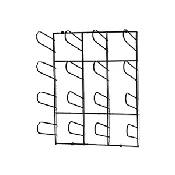 Chrome Plated Wall Mount Material Rack