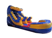 12ft Blue Tide Inflatable Water Slide with Climb Lane