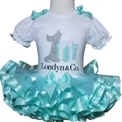 1st birthday outfit girl, little gift box