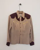 1950s Vintage H Bar C Ranchwear Western Shirt with Smile Pockets