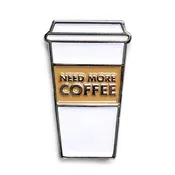 Coffee Addict Enamel Pin