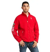 ARIAT | JACKET | ZIPPER | NEW TEAM LOGO | SOFT SHELL | MEXICO | RED | 10033525