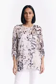 Artemis Love Animal Long Sleeve Sheer Blouse (BLS501L)