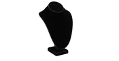 11" Tall Necklace Bust - Black Velvet