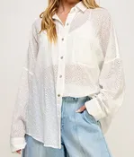 Eyelet Embroidered Shirt