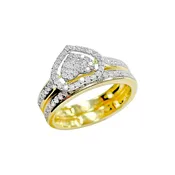 10K Bridal Set Yellow Gold 0.44CTW