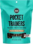 BIXBI Pocket Trainers Peanut Butter Flavor Grain-Free Dog Treats