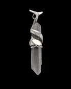 DOLPHIN WRAP QUARTZ PENDANT - MEDIUM