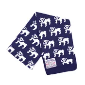 Woven Bulldog Scarf (Washed Navy)