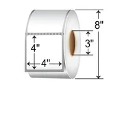 DT44-1P - DT 4x4 Label Perforated 3" Core