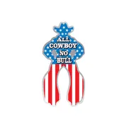 All Cowboy No Bull Die-cut Sticker