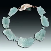 “Alone with the elements” aquamarine necklace
