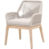 Essentials For Living Woven Loom Arm Chair in Two-tone