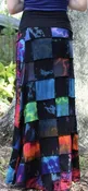 Patchwork Tie Dye Long Skirt — Mellow Mood Imports