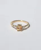 Allie Ring with Orange Sapphire