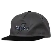 Bolt Script Snapback (charcoal/black)