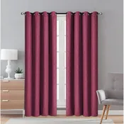 2 Pieces "3146" Eve Collection Weaving Blackout Embossed Window Curtain (12 PER CASE)