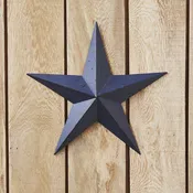 12" Speckled Navy Barn Star