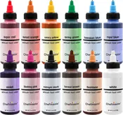 12 Color Airbrush 2oz Set Chefmaster