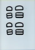 3-Bar Slides & D-Rings -Set of 2