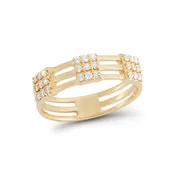 Diamond Link Ring