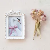 ANTIQUE  BOW PHOTO FRAME