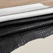 Alligator Embossed Lambskin Leather 2 oz