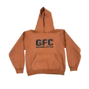 GFC BEHIND THE GLASS Pullover Hoodie Chestnut 14oz Heavy Fleece PRINTED