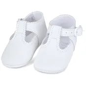 Classic T-Strap Girl Shoe - White