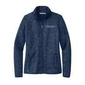 Port Authority – Women’s Sweater Fleece Jacket – Navy Heather