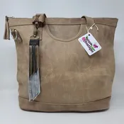 CLIP ON MULTI COLOR LEATHER FRINGE