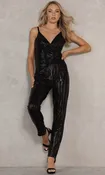 2111P4028 gold jumpsuit