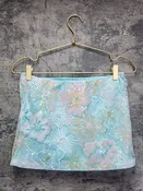 Aqua Bloom Sequin Skirt