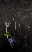 FLUTED CRESCENT EARRINGS — Trollbinde Jewelry