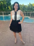 Adelyn Rae Black and White Dress