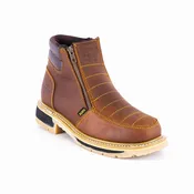 ACERO Oiled Honey Ankle Zipper Boot