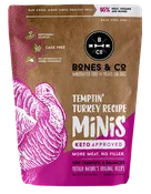 Bones & Co. Temptin' Turkey Recipe Raw Frozen Mini Patties Dog Food