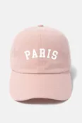 Paris Embroidery Cotton Hat - Dusty Pink