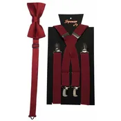 Apple Men’s Suspenders and Bow Tie Sets 1inch X Back Spencer J’s